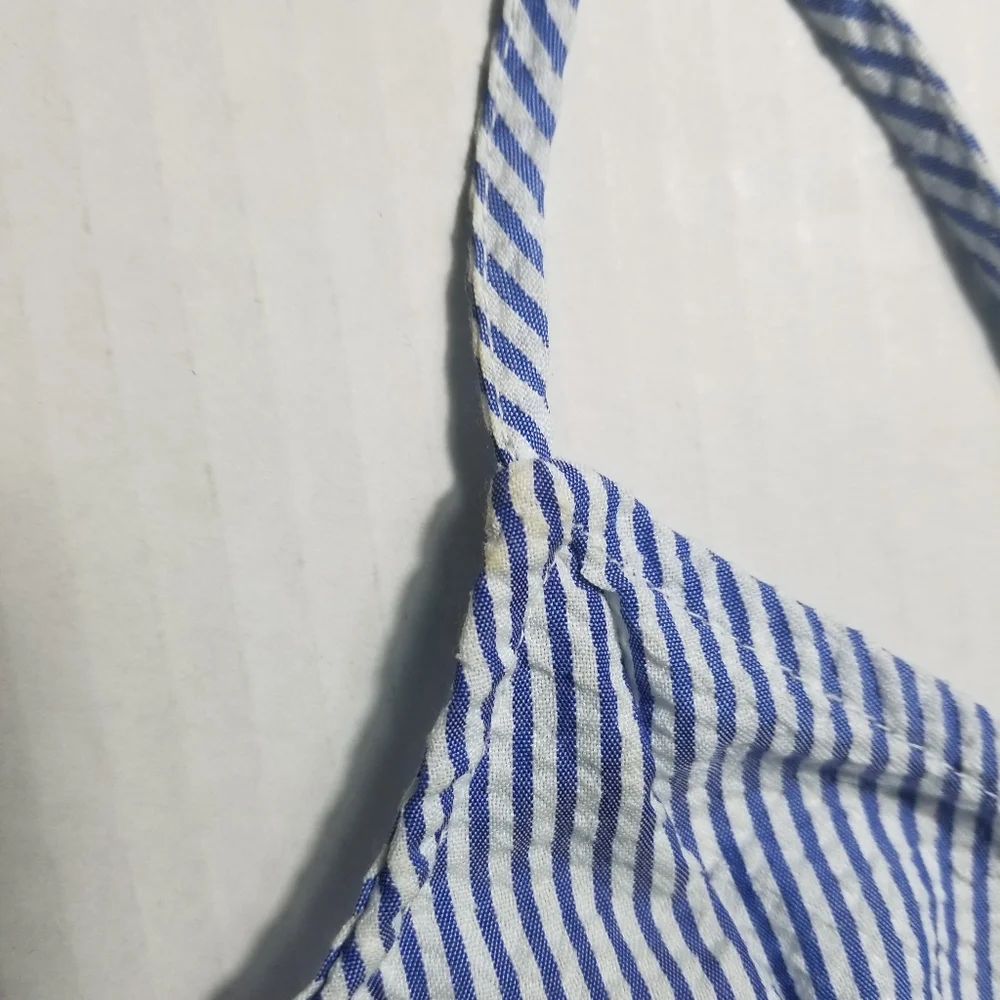 DIVIDED H&M BLUE AND WHITE STRIPED DRESS SIZE 0 - Picture 13 of 15
